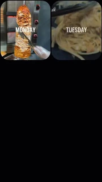 Shawarma meat on the spit